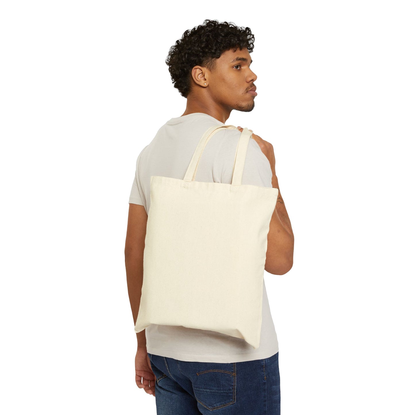 Mary's Market Floral Cotton Canvas Tote Bag - Eco-Friendly Shopping Bag