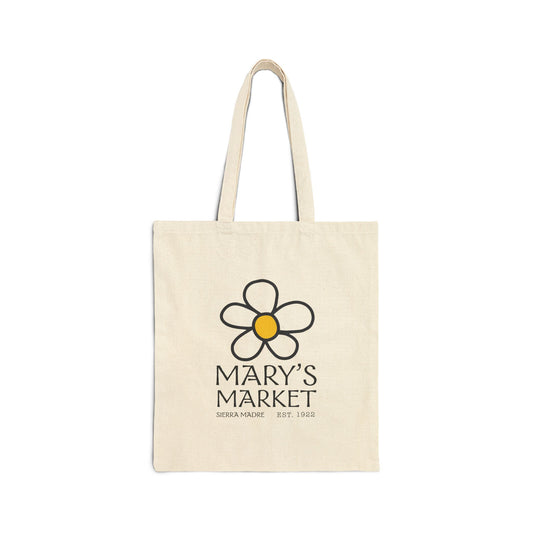 Marys Daisy Canvas Tote Bag